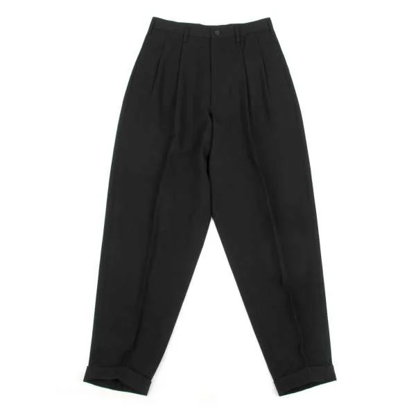 【SALE】ワイズフォーメンY's for men ウールギャバ2タック裾ダブルパンツ