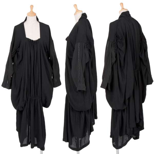 ヨウジヤマモト ファムyohji yamamoto femme 袖切替ギャザー