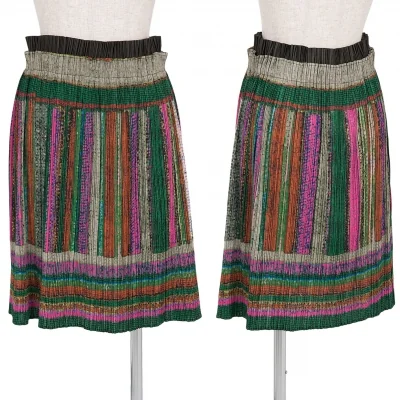 【SALE】プリーツプリーズPLEATS PLEASE ウエスト切り替えプリントスカート