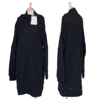 ワイズY's ハイネックパイルワンピース 濃紺