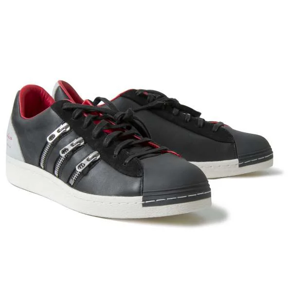 新品ですが・・・！ヨウジヤマモト プールオムYohji Yamamoto pour homme YY ZIPPER STAR ジッパースターレザースニーカー