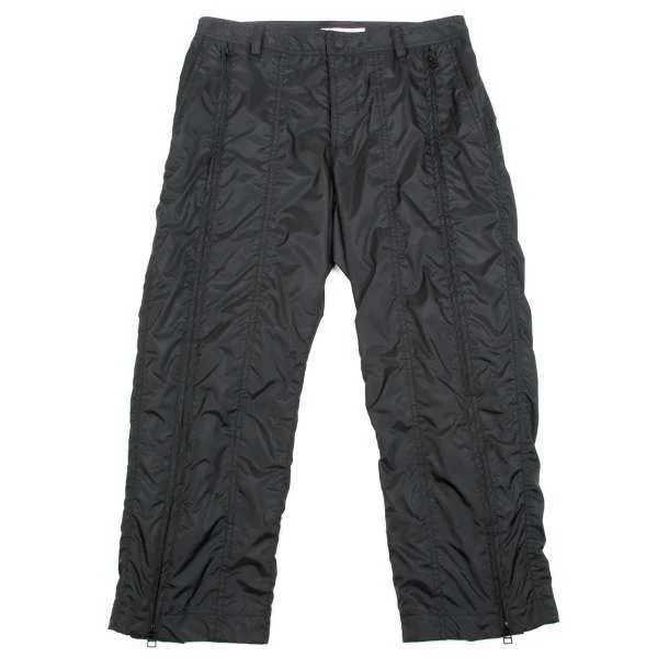 ISSEY MIYAKE Nylon switching zip design pants Black 3 K-33654_001