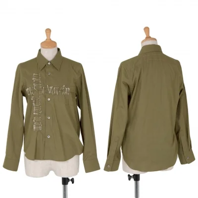 【SALE】ジュンヤワタナベマンピンク コムデギャルソンJUNYA WATANABE MAN PINK COMME des GARCONS 安全ピン装飾コットン長袖シャツ