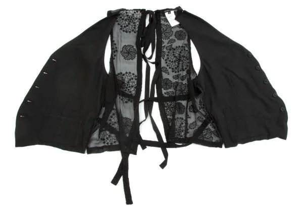 アンドゥムルメステールANN DEMEULEMEESTER シルクレース刺繍切替