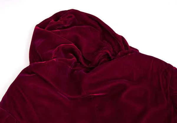 COMME des GARCONS Velor button less Hoodie coat K-34084_014