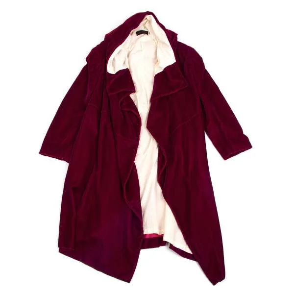 COMME des GARCONS Velor button less Hoodie coat K-34084_002