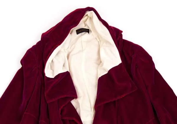 COMME des GARCONS Velor button less Hoodie coat K-34084_003