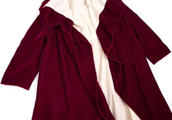 COMME des GARCONS Velor button less Hoodie coat K-34084_006