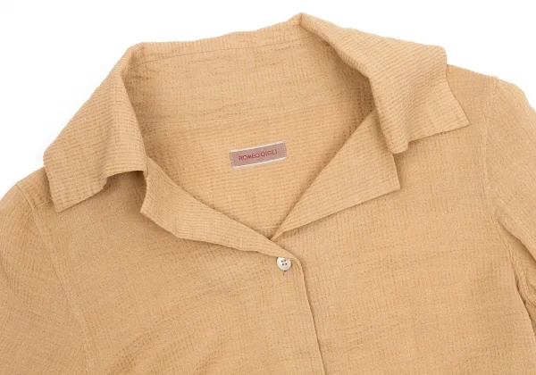 SALE】ロメオジリROMEO GIGLI ストライプ織りビッグカラーシャツ
