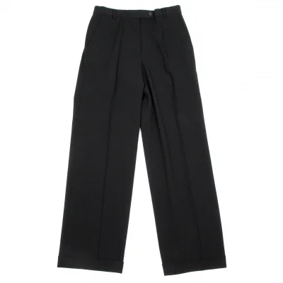 マーガレットハウエルMARGARET HOWELL ストレッチウールパンツ 黒
