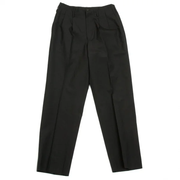【SALE】ヨウジヤマモト プールオムYohji Yamamoto POUR HOMMEウールナイロンタックパンツ