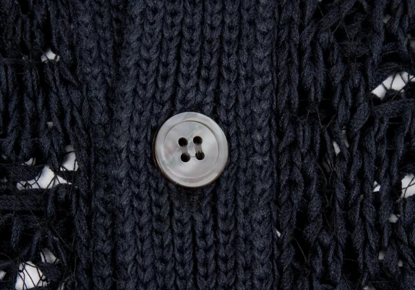 【tricot COMME des GARÇONS】Cardigan tricot COMME des GARCONS Cotton knitted cardigan Navy About M (K
