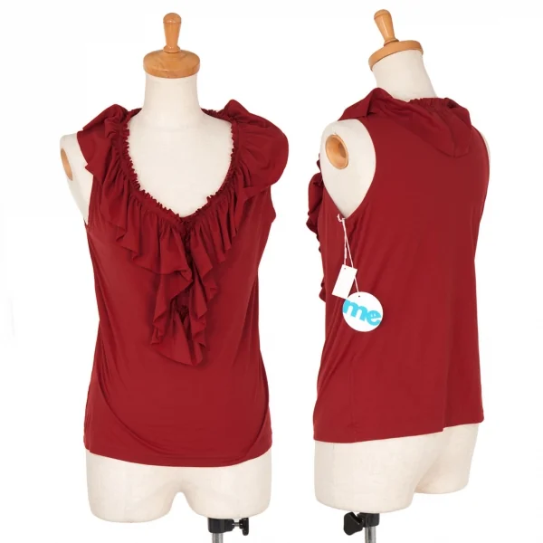 Brand new ! ISSEY MIYAKE me Dyed Sleeveless red About S K-2679_001