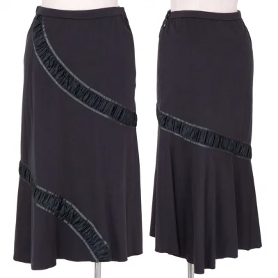 ISSEY MIYAKE Gathered switching skirt(K-2692)