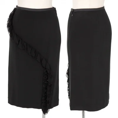 ISSEY MIYAKE Stretch ruffle skirt(K-2694)