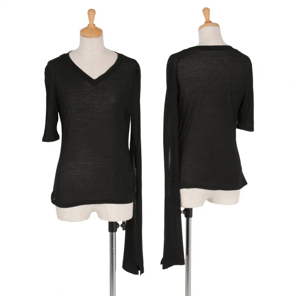 REGULATION yohji yamamoto 薄手ニットカットソー黒