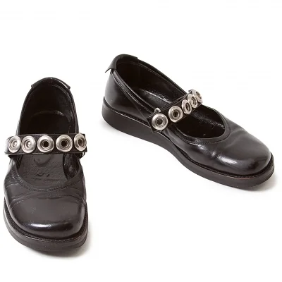 【SALE】リミフゥLIMI feu ハトメベルトレザーシューズ