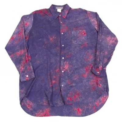 ヨウジヤマモト プールオムYohji Yamamoto POUR HOMMEレーヨンケミカルプリントシャツ