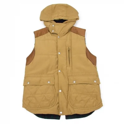 【SALE】ジュンヤワタナベマン コムデギャルソンJUNYA WATANABE MAN COMME des GARCONS中綿レザー切替フードベスト