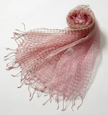 ISSEY MIYAKE silk cotton scarf