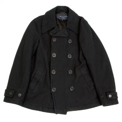 【SALE】新品！コムデギャルソン オムCOMME des GARCONS HOMME 製品染めウールPコート