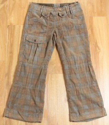 MARITHE + FRANCOIS Corduroy pants check(K-2777)