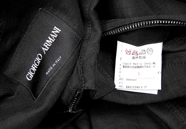 黒タグ ジョルジオ アルマーニGIORGIO ARMANI シルクレーヨン