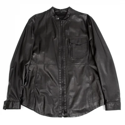 【SALE】タグ ジョルジオ アルマーニGIORGIO ARMANI  BORGO21 ラムレザーシングルライダース