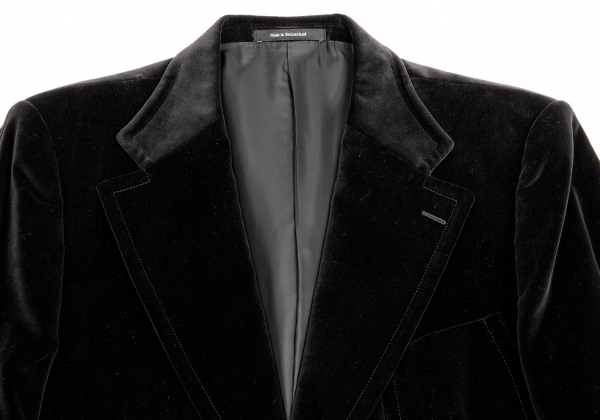 SALE】グッチGUCCI ベロア2Bテーラードジャケット 黒52 | DC