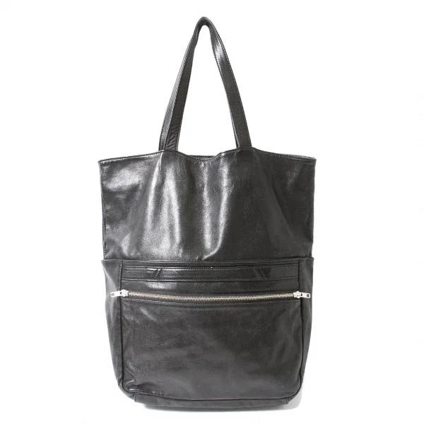 ヨウジヤマモト ファムYohji Yamamoto FEMME 2wayカウレザージップポケットトートバッグ