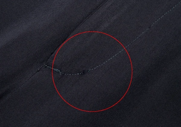 Y's 2Tuck wool gabardine pants K-36689_005