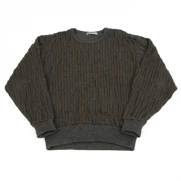 【SALE】イッセイミヤケ メンISSEY MIYAKE MEN デザイン織りニット