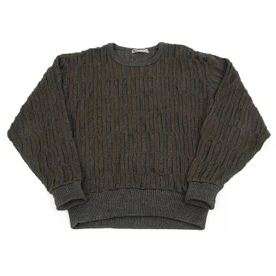 【SALE】イッセイミヤケ メンISSEY MIYAKE MEN デザイン織りニット
