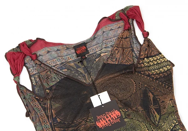 ジャンポールゴルチエ Jean Paul GAULTIER ノットストラップ総柄