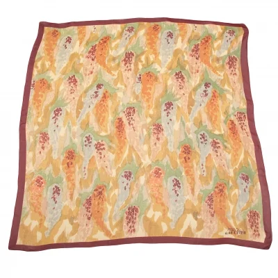 【SALE】ジャンポールゴルチエJean Paul GAULTIER グラフィックプリントシルクスカーフ 茶緑他