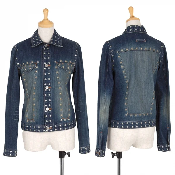【SALE】ジャンポールゴルチエJean Paul GAULTIER PARIS スタッズデザインデニムジャケット
