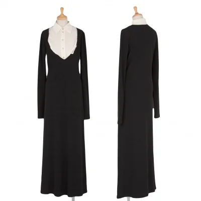 【SALE】ジャンポールゴルチエ ファムJean Paul GAULTIER FEMME シャツレイヤードデザインワンピシャツレイヤードデザインワンピース