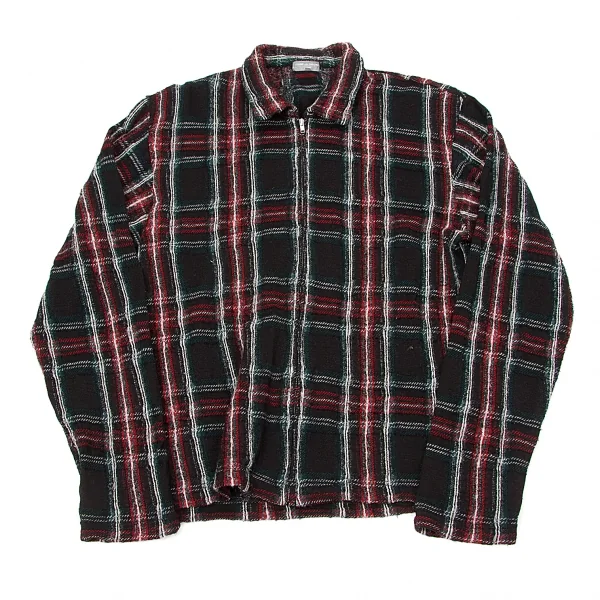コムデギャルソン オムCOMME des GARCONS HOMME ウール製品洗い加工チェックスイングトップ