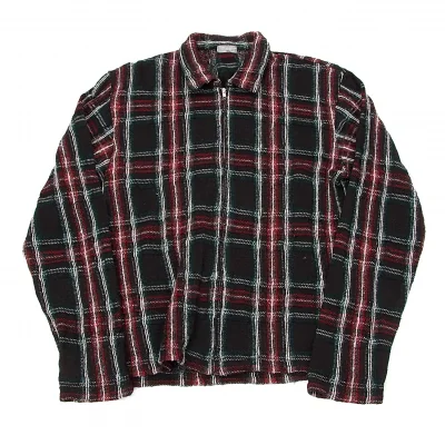 コムデギャルソン オムCOMME des GARCONS HOMME ウール製品洗い加工チェックスイングトップ