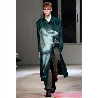 ヨウジヤマモト プールオム Yohji Yamamoto POUR HOMME コットンハイウエストパンツ