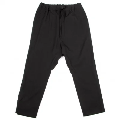 ヨウジヤマモト プールオム Yohji Yamamoto POUR HOMME ウールギャバテーパードサルエルパンツ