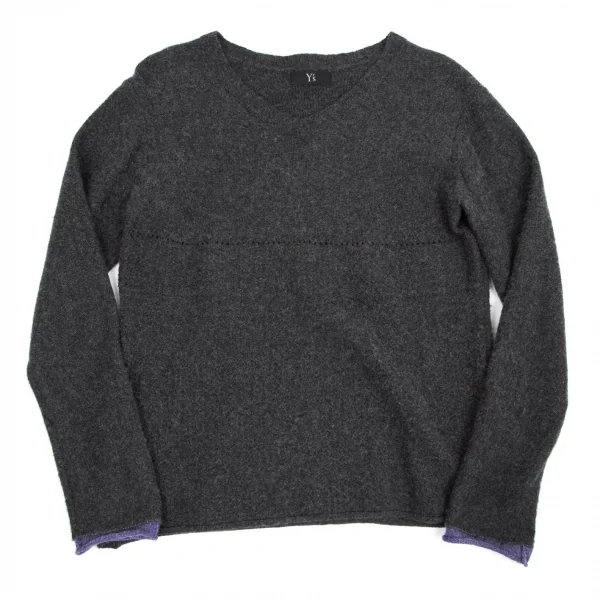 【SALE】ワイズフォーメンY's for men Vネックウールナイロンニット