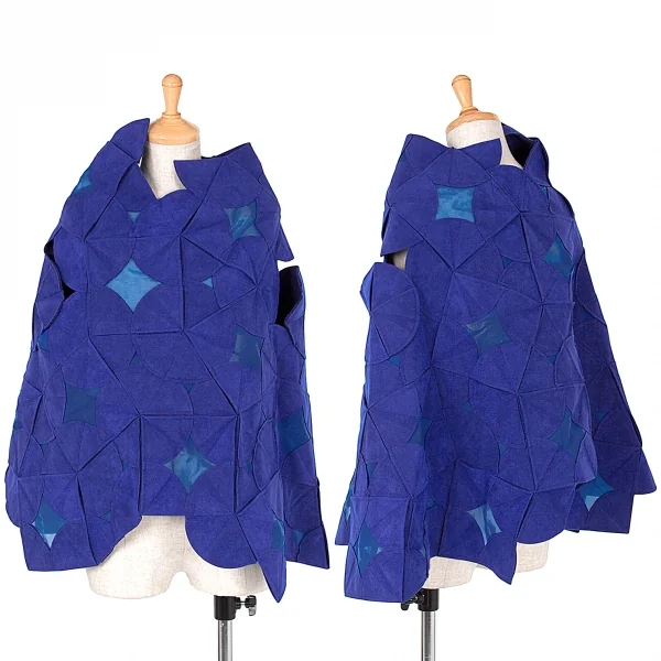 【最終値下げ】ジュンヤワタナベ コムデギャルソンJUNYA WATANABE COMME des GARCONS スウェードパッチ変形メッシュトップス