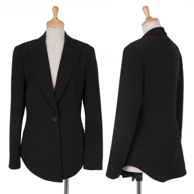 【SALE】ジャンポールゴルチエ クラシックJean Paul GAULTIER CLASSIQUE トリアセテートピークドラペル1Bジャケット 黒ベージュ