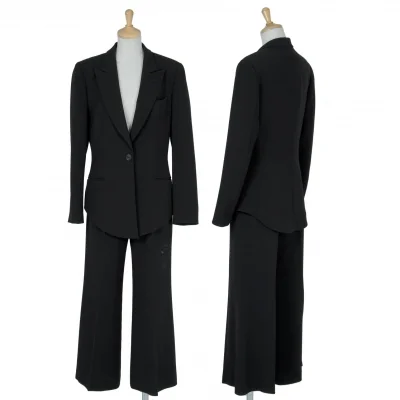 【SALE】ジャンポールゴルチエ クラシックJean Paul GAULTIER CLASSIQUE トリアセテートセットアップスーツ 黒