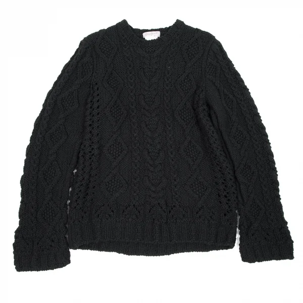 【SALE】ヨウジヤマモト プールオムYohji Yamamoto POUR HOMME ケーブル編みニットセーター
