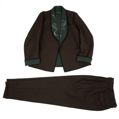 コムデギャルソンオムプリュスCOMME des GARCONS HOMME PLUS 裏チェックウールセットアップスーツ 茶緑他