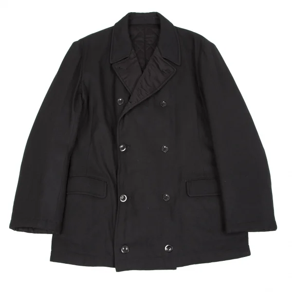 ヨウジヤマモト プールオムYohji Yamamoto POUR HOMME 裏キルティングリバーシブルピーコート