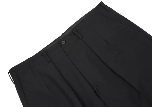 ワイズフォーメンY's for men ウールタックパンツ 黒LL (K-38078