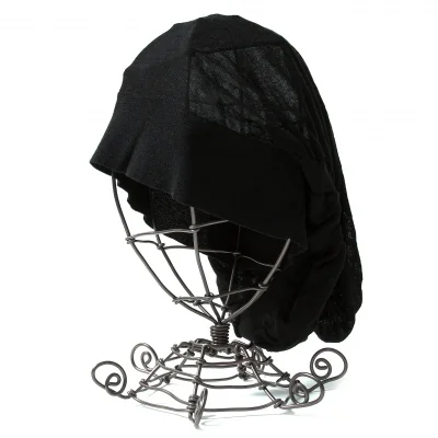 ワイスリーY-3 レーヨンコットンリブギャザーニットキャップ